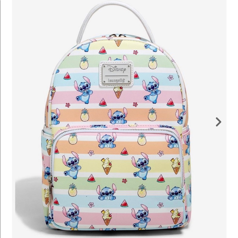 Loungefly x BoxLunch Stitch and Dole Whip Mini Backpack
